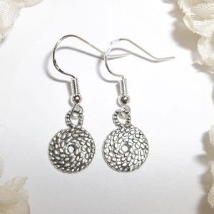Simple Silver Circle Earrings Set Small NWT 5306